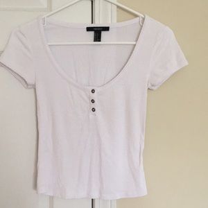 Last Chance‼️Forever 21 Ribbed Scoop Neck